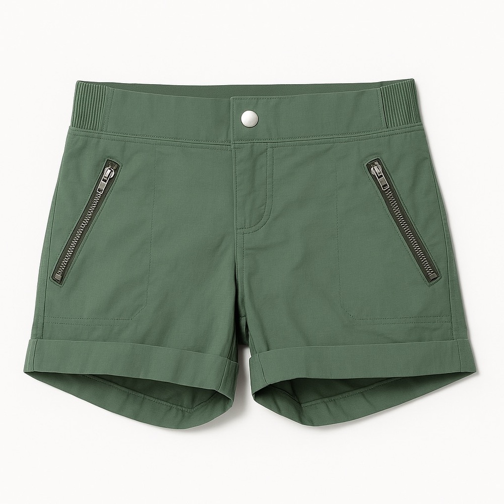 Athleta Green Cargo Shorts with Tailored Comfort